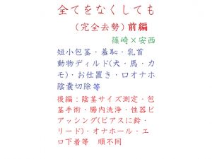 [RE265041] Even If I Lost It All (Complete Castration) Part 1