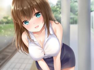 [RE284654] With My Company Kohai, on a Packed Train